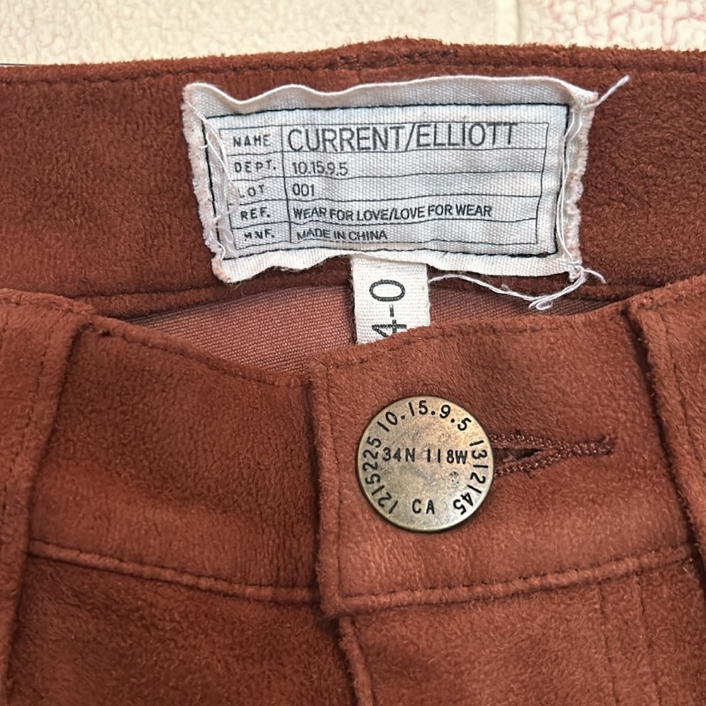 Current Elliot Lamb Suede Leggings - Picture 7 of 11